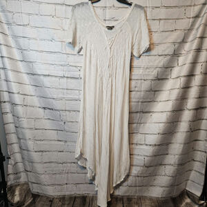 Royal Paisley White OS Dress/Coverup